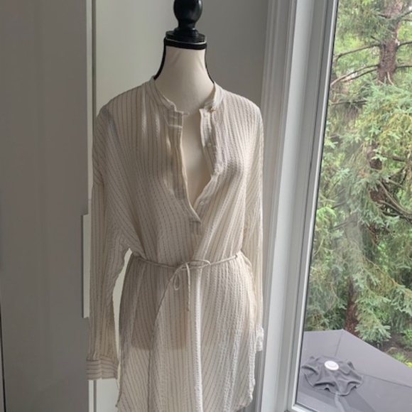 Massimo Dutti dress tunic shirt silk US8 - Picture 11 of 15